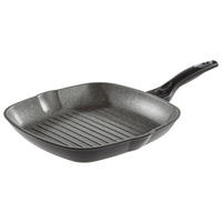GRILOVACÍ PÁNEV, nepřilnavý povrch PTFE, 28 cm  - šedá, Basics, kov (28cm) - Schulte Ufer
