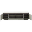 TV-ELEMENT Grau, Eichefarben  210/58/50 cm  - Eichefarben/Grau, Design, Holzwerkstoff/Metall (210/58/50cm) - Novel