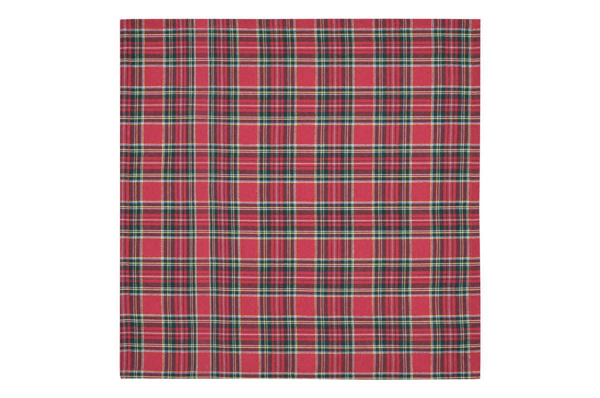 SERVIETA IZ BLAGA  CHRISTMAS  40/40 cm       rdeča  - rdeča, Basics, tekstil (40/40cm)