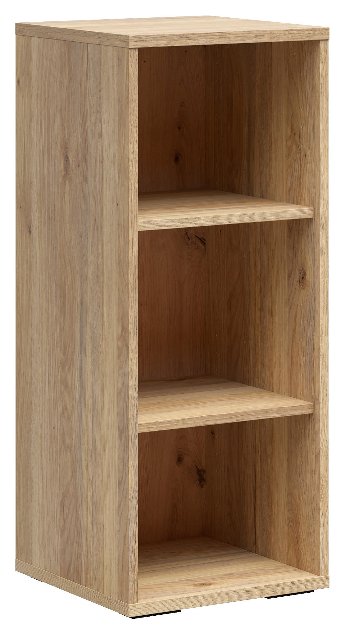 AKTENREGAL Eichefarben  - Eichefarben/Schwarz, KONVENTIONELL, Holzwerkstoff/Kunststoff (42/100/41cm) - Carryhome