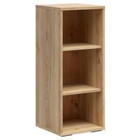AKTENREGAL Eichefarben  - Eichefarben/Schwarz, KONVENTIONELL, Holzwerkstoff/Kunststoff (42/100/41cm) - Carryhome