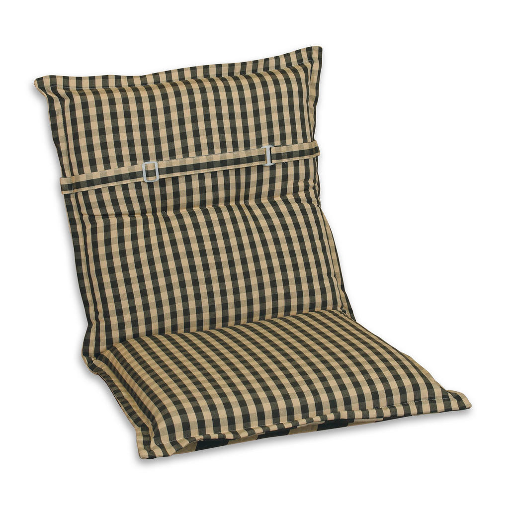 Thumbnail - Xxxl Sesselauflage, Grau, Beige, Textil, Karo, Füllung: Schaumstoff, Vlies, 50x9x100 cm, Made in Germany, hochwertige Qu...