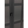 VITRINE in Schwarz  - Schwarz, Design, Glas/Metall (80/180/35cm) - Xora