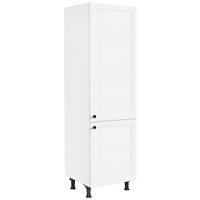 GERÄTEUMBAUSCHRANK 60/216,6/58 cm  in Weiß  - Schwarz/Weiß, MODERN, Holzwerkstoff/Metall (60/216,6/58cm) - Nobilia