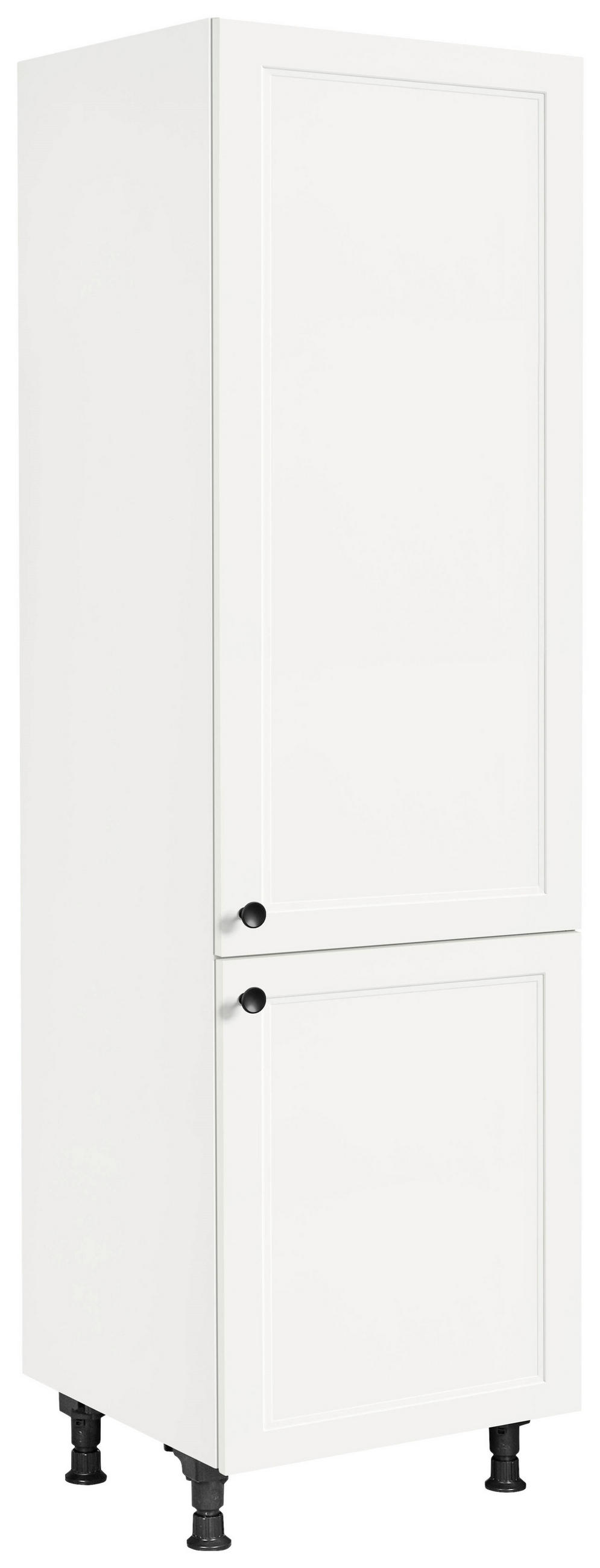 GERÄTEUMBAUSCHRANK 60/216,6/58 cm  in Weiß  - Schwarz/Weiß, MODERN, Holzwerkstoff/Metall (60/216,6/58cm) - Nobilia