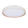 LED-TAKLAMPA Montana 40/40/7 cm  - vit/guldfärgad, Klassisk, metall/plast (40/40/7cm)