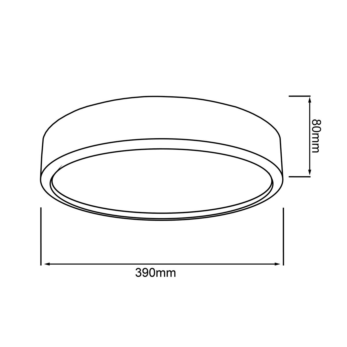 LED-DECKENLEUCHTE Slimline 39/8 cm   - Hellbraun/Weiß, Design, Holz/Kunststoff (39/8cm) - Brilliant