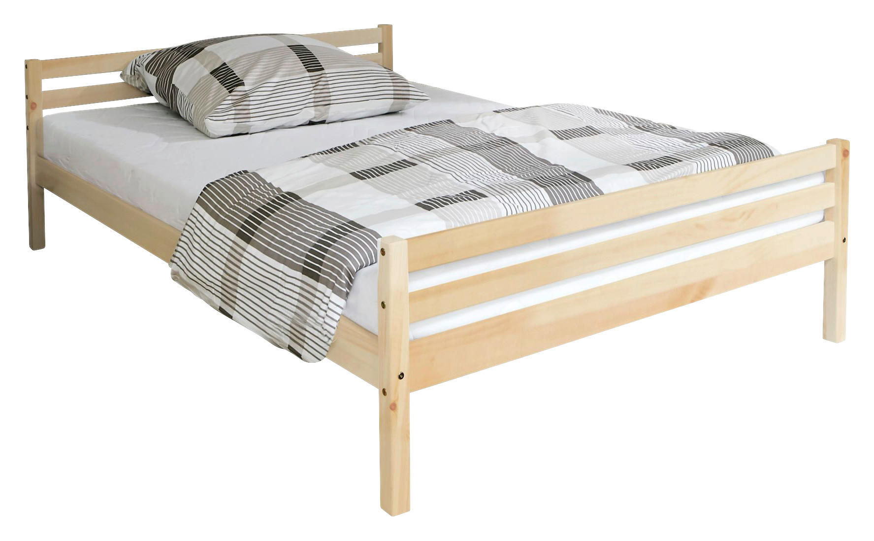 BETT 140/200 cm  in Kieferfarben  - Kieferfarben, KONVENTIONELL, Holz (140/200cm) - MID.YOU