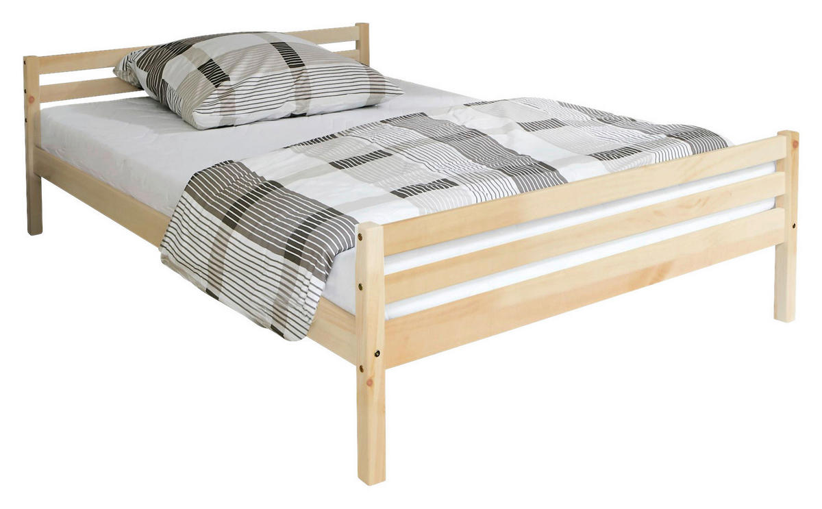 BETT 140/200 cm  in Kieferfarben  - Kieferfarben, KONVENTIONELL, Holz (140/200cm) - MID.YOU