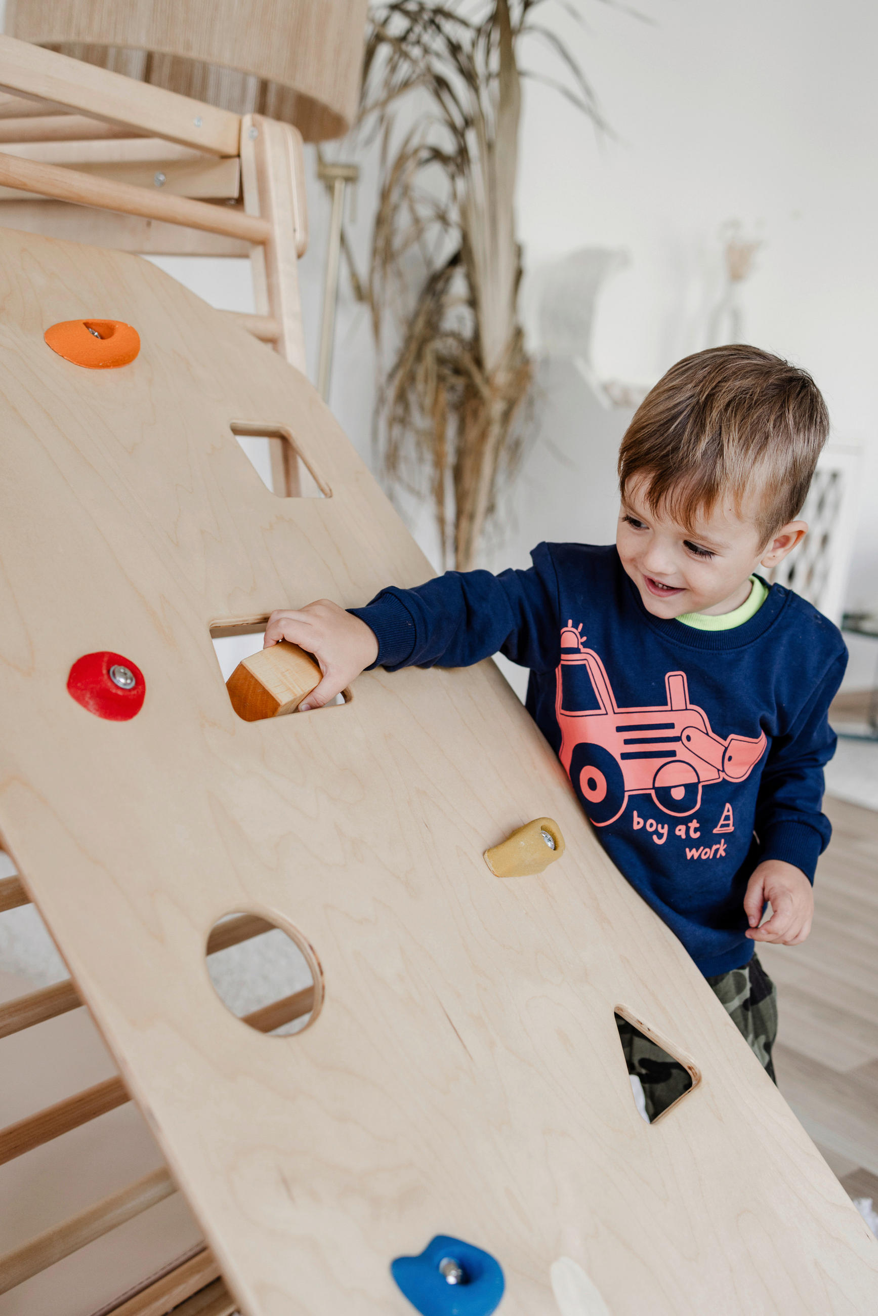 KLETTERGERÜST ZUBEHÖR - Birkefarben, Basics, Holz (55/140/5cm) - KIDWOOD