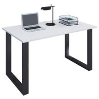 SCHREIBTISCH 110/50/76 cm  in Schwarz, Weiß  - Schwarz/Weiß, MODERN, Holzwerkstoff/Metall (110/50/76cm) - MID.YOU