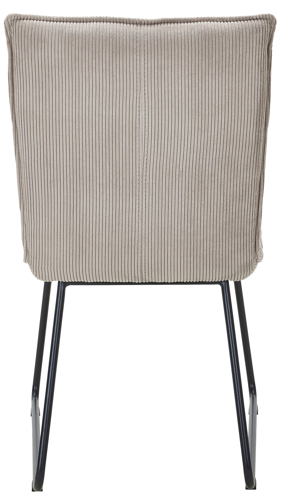 STUHL - Ecru/Schwarz, Design, Textil/Metall (47/87/62cm) - Johann Jakob
