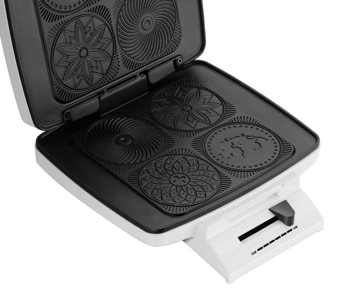 WAFFELEISEN - Weiss, Basics, Kunststoff (25,4/12,1/28,7cm) - Trisa Electronics
