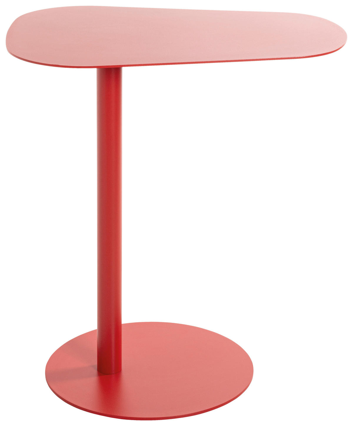 ODKLÁDACÍ STOLEK, červená - červená, Trend, kov (53/38/60cm)