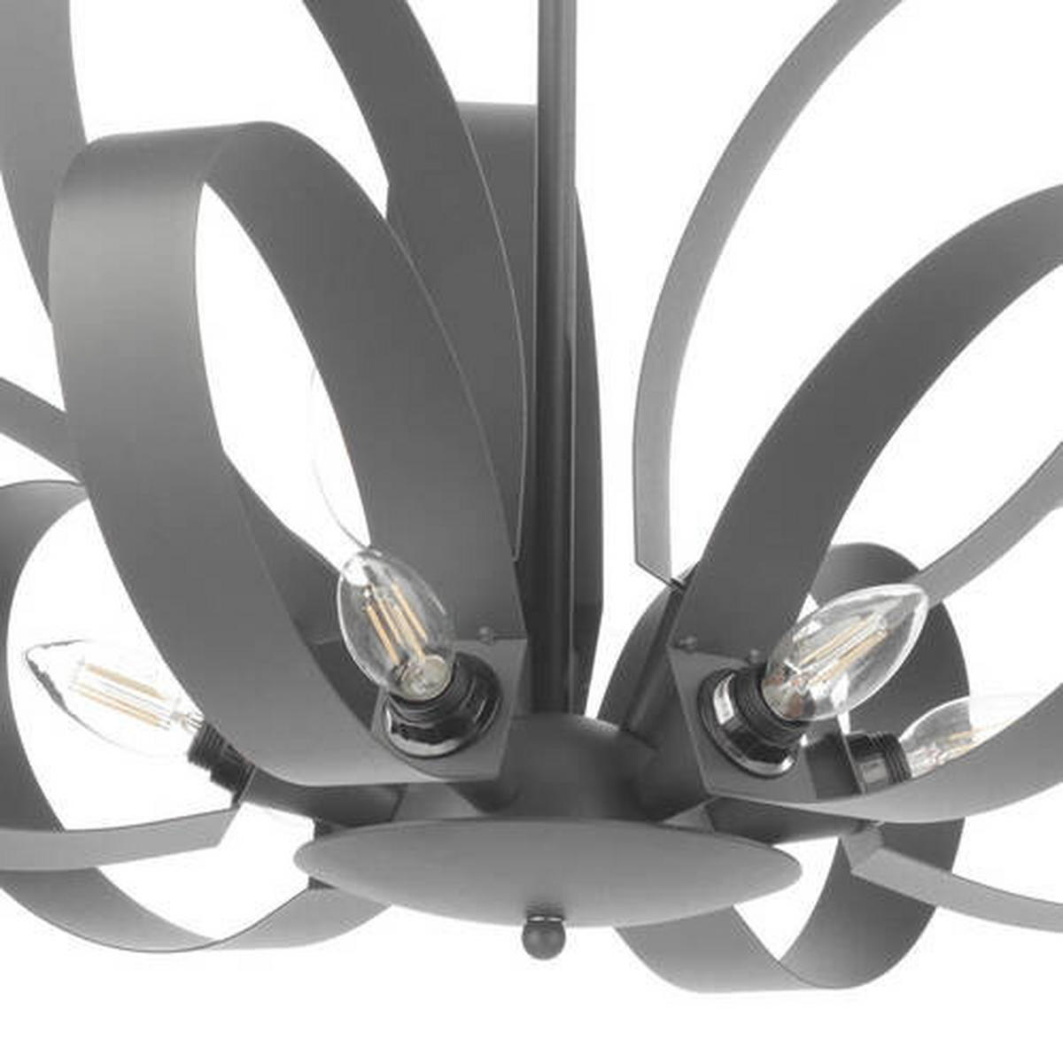 LUSTR, 75/115 cm  - šedá, Design, kov (75/115cm)