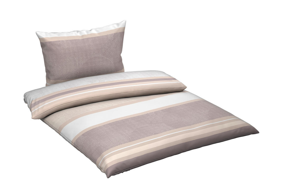 BETTWÄSCHE CUBY Satin 140/200 cm  - Grau, KONVENTIONELL, Textil (140/200cm) - Esposa
