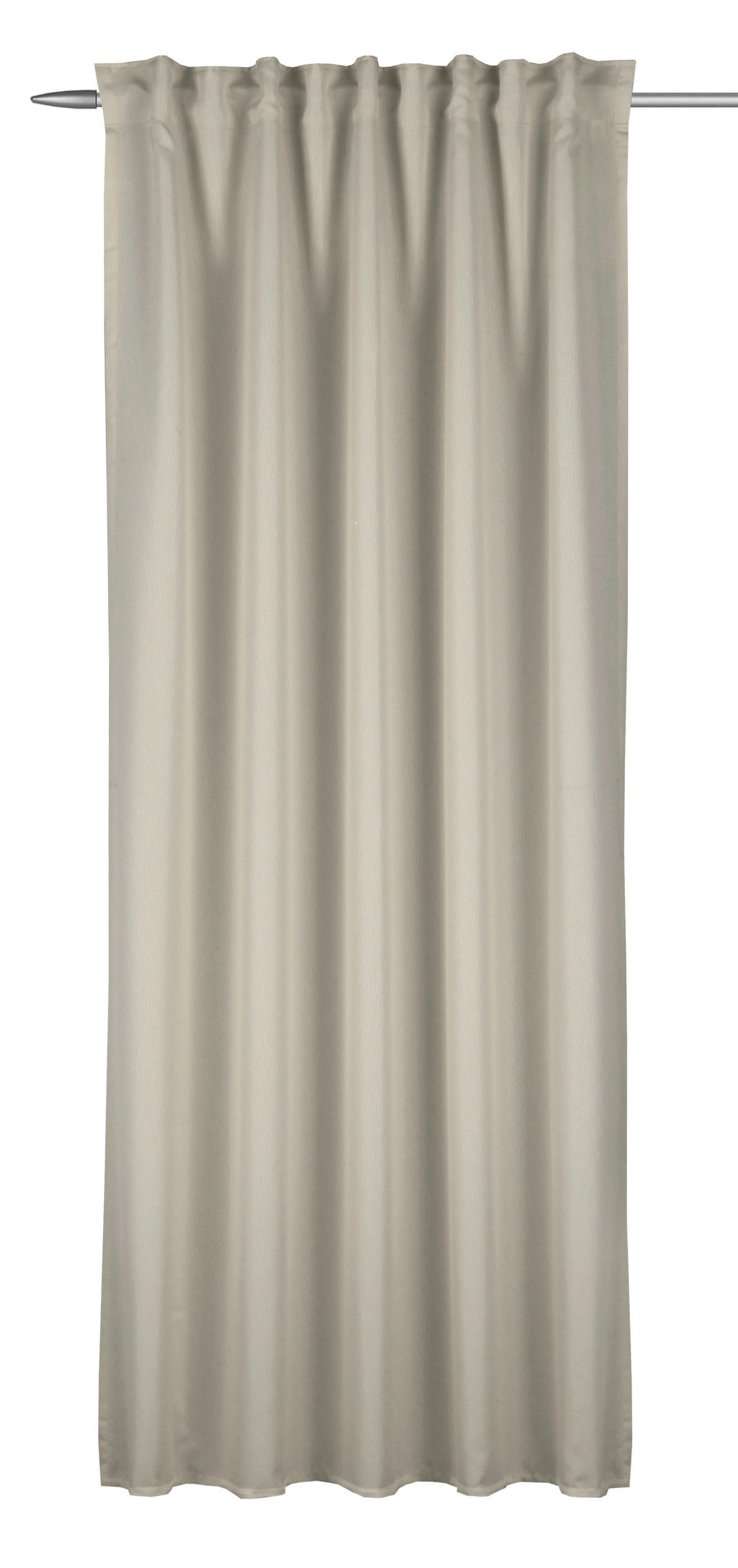 FERTIGVORHANG blickdicht  - Creme, Basics, Textil (135/245cm)