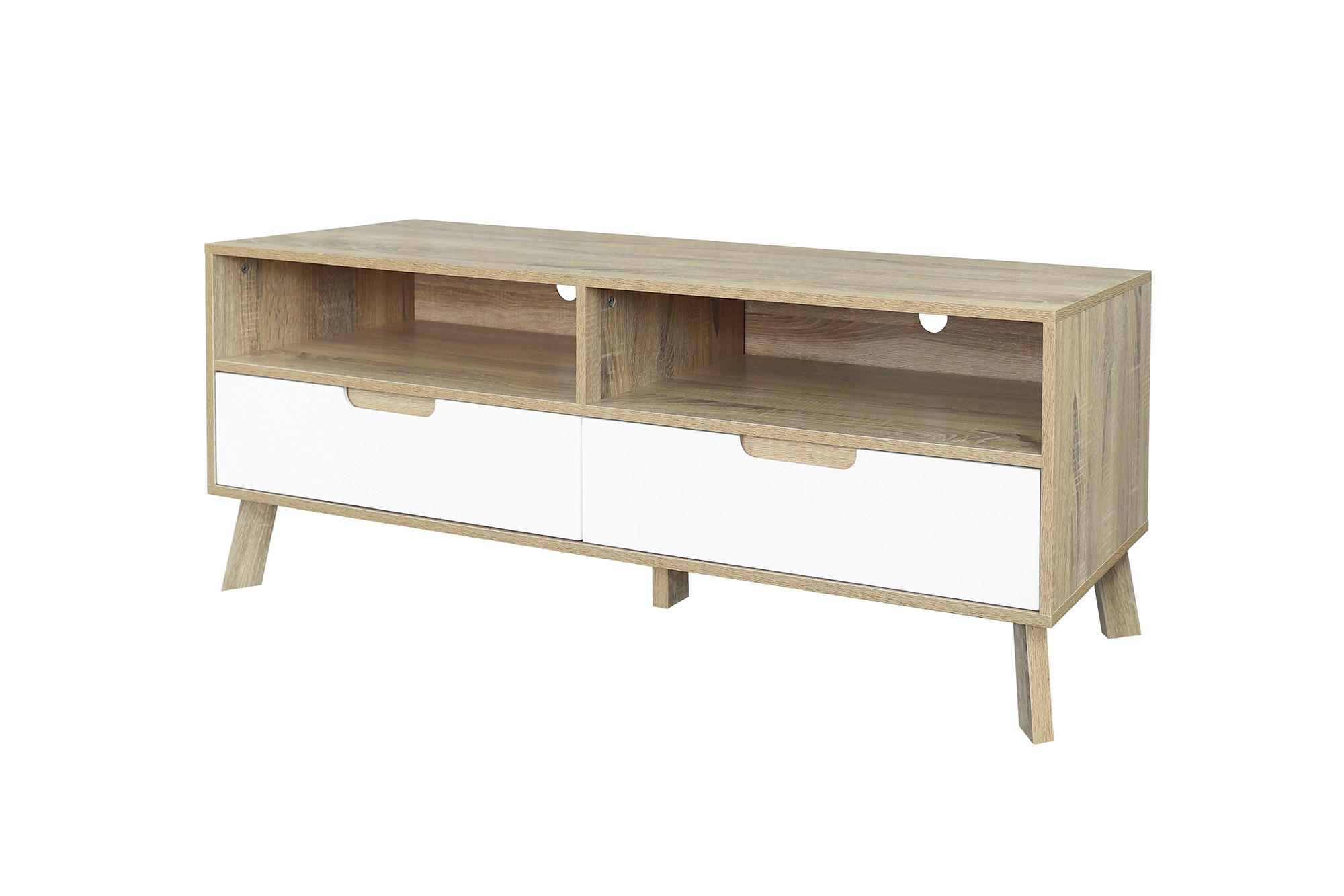 LOWBOARD  in 140/52/40 cm  - Naturfarben/Weiß, Design, Holzwerkstoff (140/52/40cm) - Livetastic