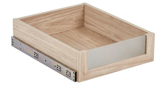 SCHUBLADE 37,5/12/45 cm Eichefarben - Eichefarben, Glas/Holzwerkstoff (37,5/12/45cm) - Hom`in