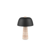 TISCHLEUCHTE 29/41 cm   - Beige/Schwarz, Basics, Stein/Metall (29/41cm)
