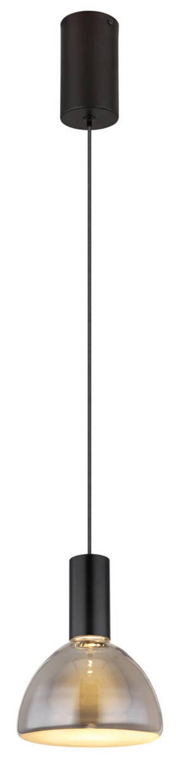 LED-HÄNGLAMPA 42/150 cm  - svart, Design, metall/glas (42/150cm) - Globo