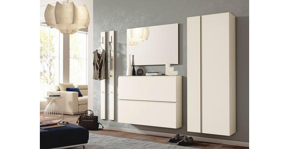 GARDEROBENSCHRANK Gardasee in 60/179/33 cm - Sandfarben/Anthrazit, Design, Holzwerkstoff (60/179/33cm) - Moderano
