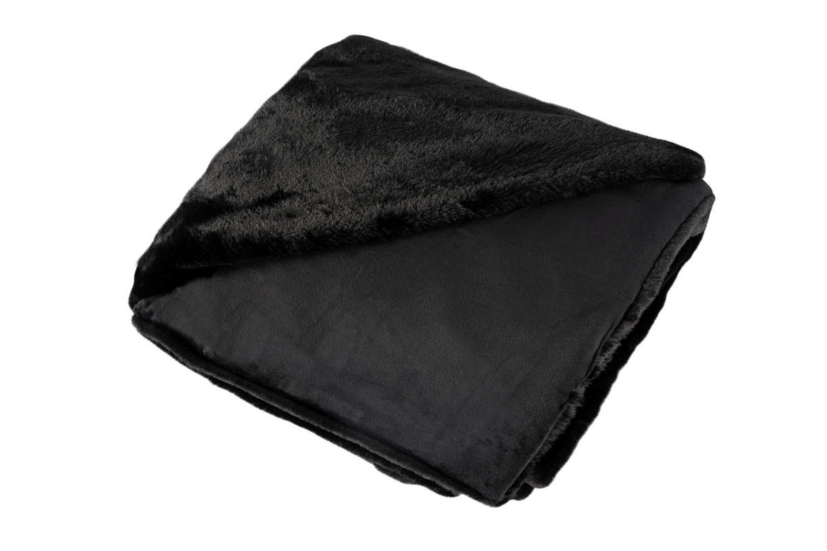 ODEJA 150/200 cm črna  - črna, Basics, tekstil (150/200cm)