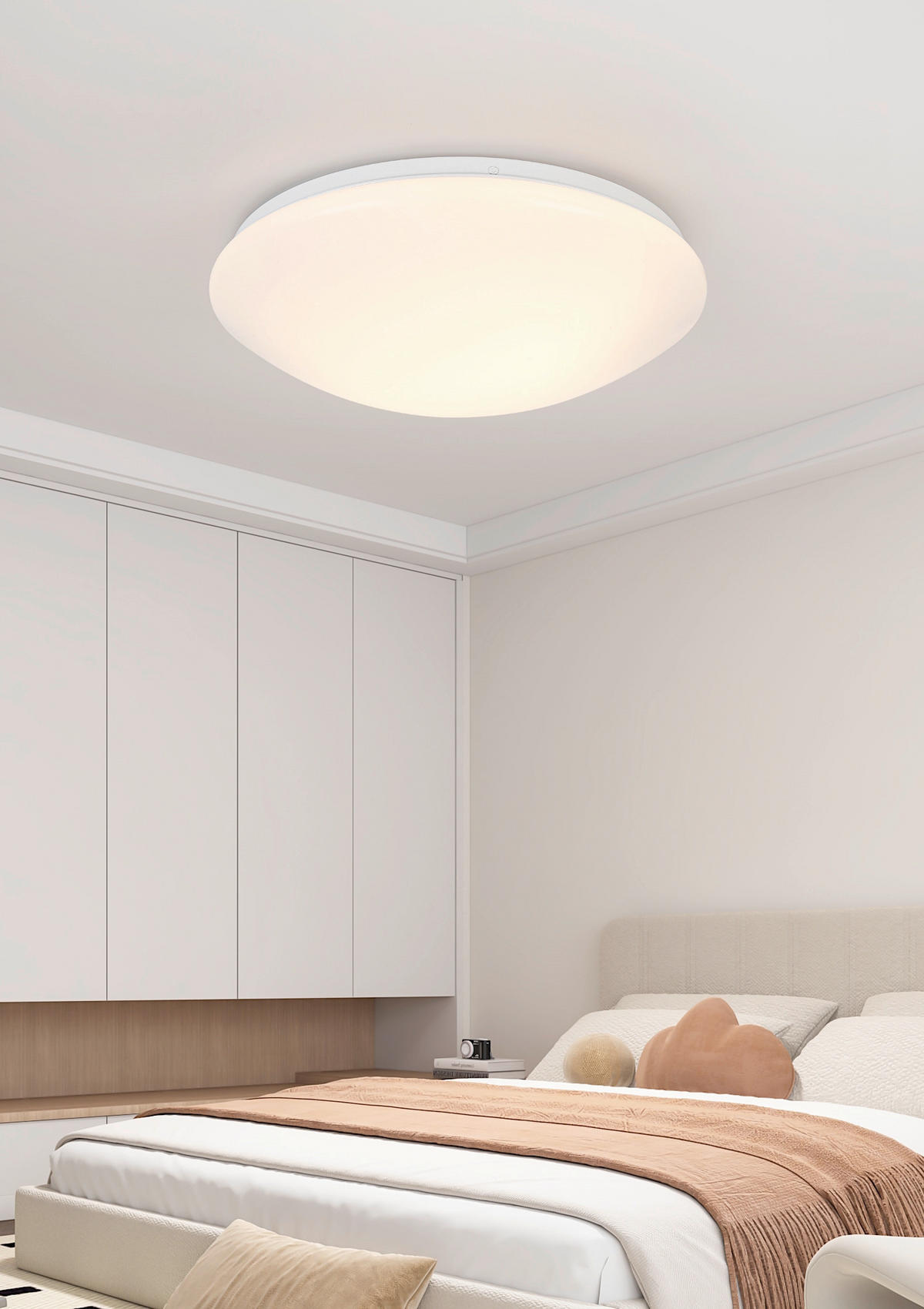 PLAFONJERA ZA KUPATILA - bela, Osnovno, metal/plastika (38/11cm) - Celina