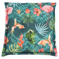 PERNĂ DE EXTERIOR PENTRU ȘEZUT in albastru, verde, roz aprins floral  - roz aprins/albastru, Basics, textil (50/7/50cm)