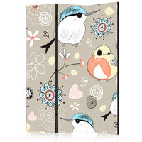 PARAVENT mit 3  Flügel - Multicolor, Basics, Holz/Textil (135/172/3cm) - artgeist