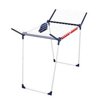 USCĂTOR DE RUFE VERTICAL - albastru/alb, Basics, plastic (87/157/66cm) - Leifheit
