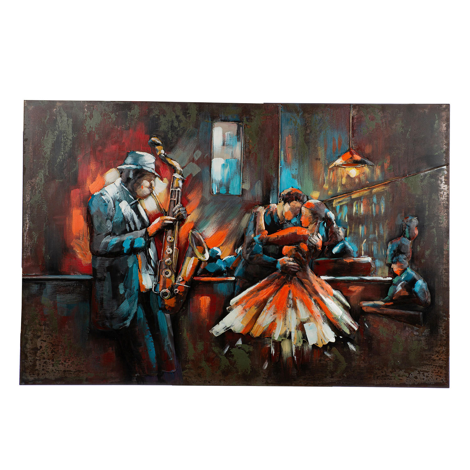 XXXLutz Metallbild Bartime Mehrfarbig 120x80x4 cm