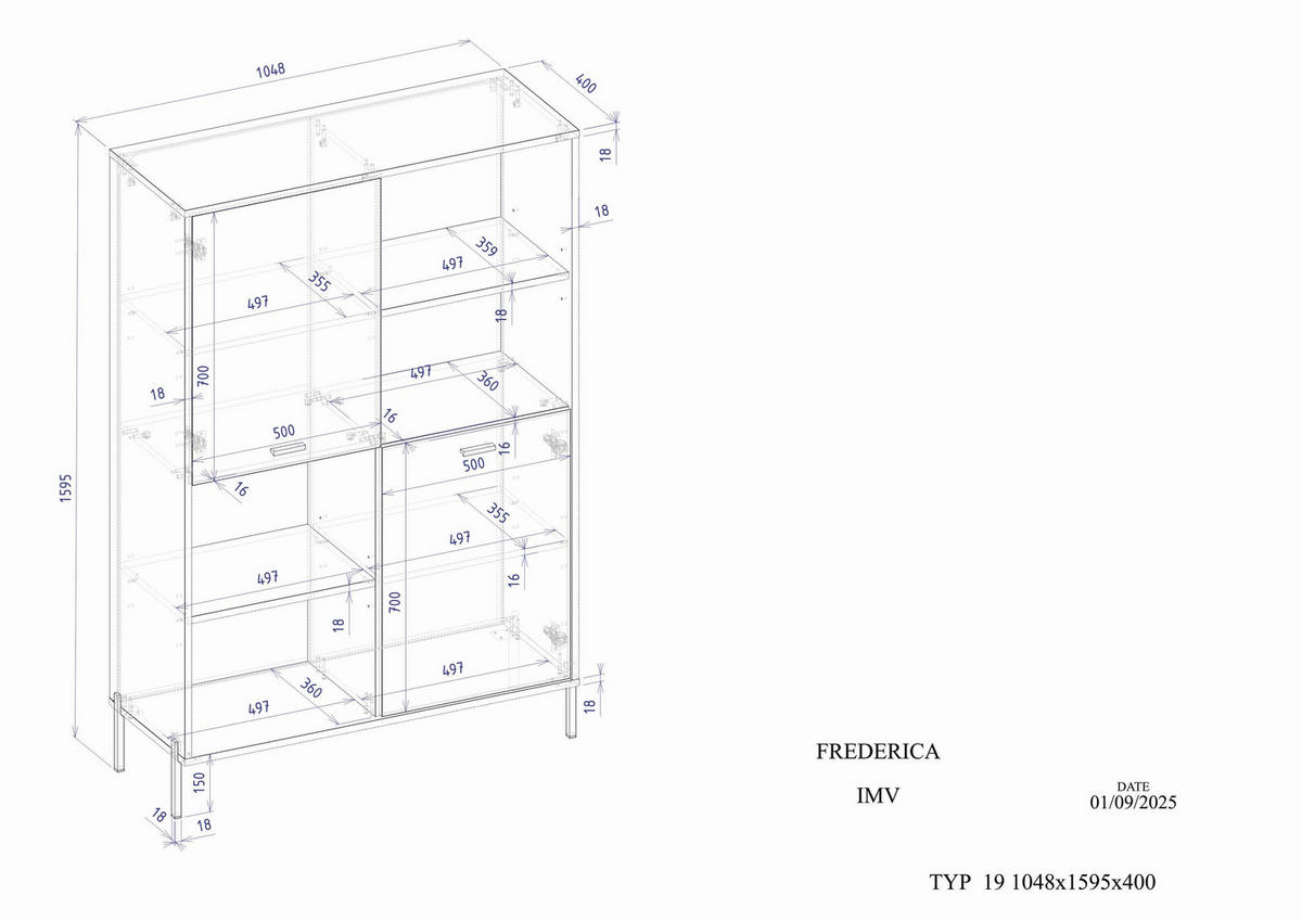 REGALELEMENT  105/160/40 cm Eichefarben, Kaschmir  - Kaschmir/Eichefarben, Design, Holzwerkstoff/Metall (105/160/40cm) - MID.YOU