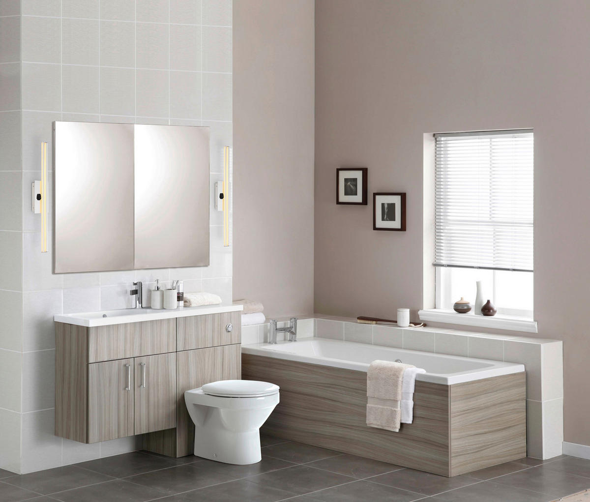 LED FALILÁMPA - krómszínű/opál, Design, műanyag/fém (10/6,2/61cm) - Globo