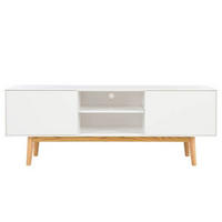 LOWBOARD  in 160/59/40 cm  - Naturfarben/Weiß, Design, Holz/Holzwerkstoff (160/59/40cm) - home24