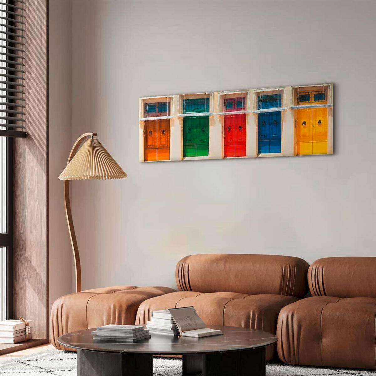 LEINWANDBILD Architektur 120/40/1,2 cm  - Multicolor, Basics, Holz/Textil (120/40/1,2cm) - artgeist