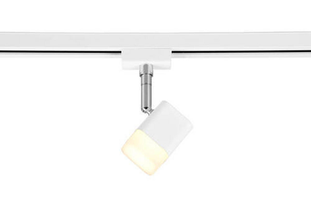 SCHIENENSYSTEM-STRAHLER - Weiss, Basics, Metall (5,0/14,0/8,5cm) - Trio Leuchten
