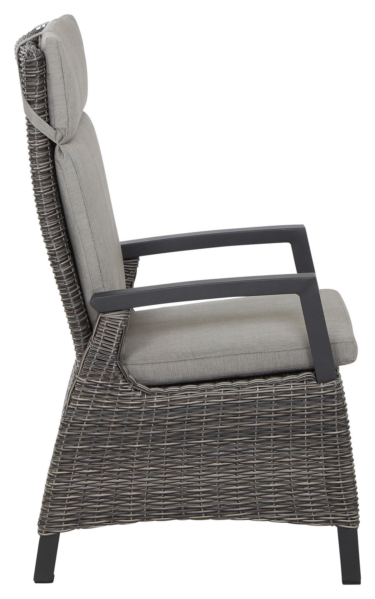 LOUNGEGARNITUR 5-teilig   75/103/130 cm Aluminium  - Grau, Basics, Keramik/Kunststoff (75/103/130cm) - Siena Garden