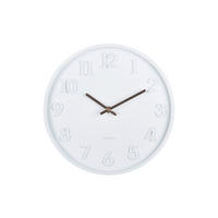 WANDUHR Calma Weiß  - Weiß, Basics, Kunststoff (30cm) - Karlsson