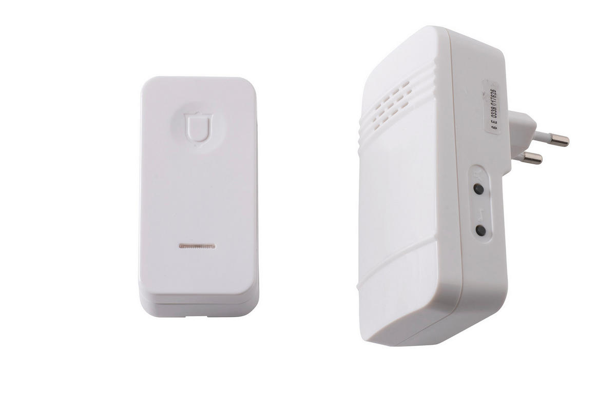 DÖRRKLOCKA - vit, Basics, plast (7,8/9,7/6,9cm)