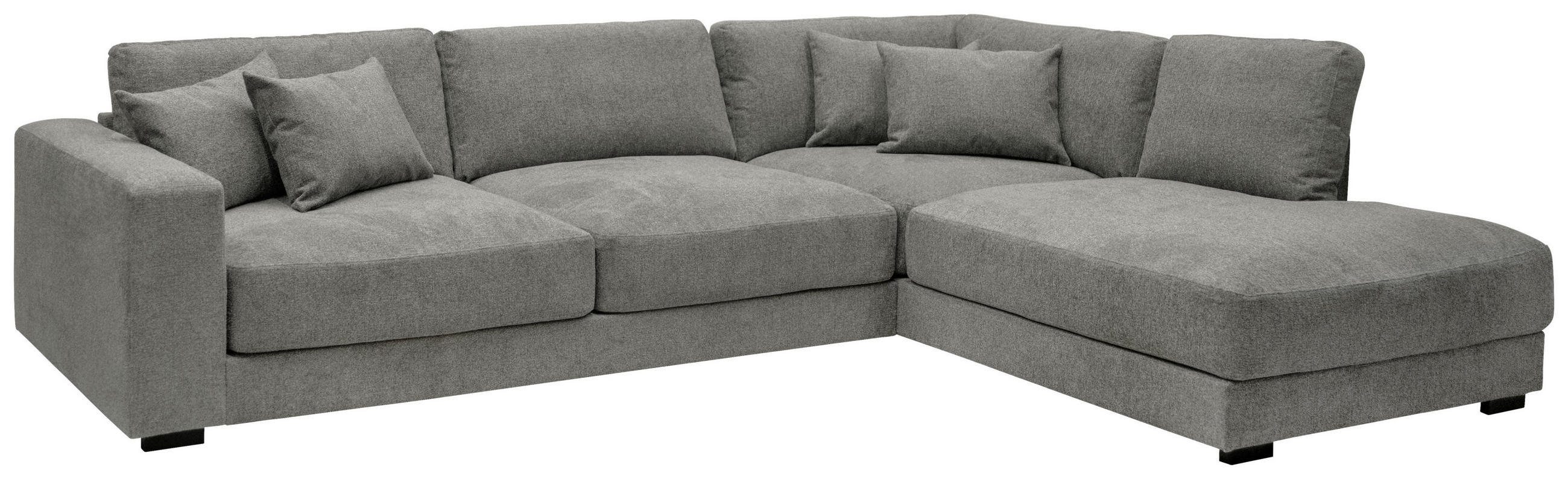 SOFFA i flatväv grågrön  - grågrön/wengefärgad, Klassisk, metall/trä (311/85/108/220cm) - Hom`in