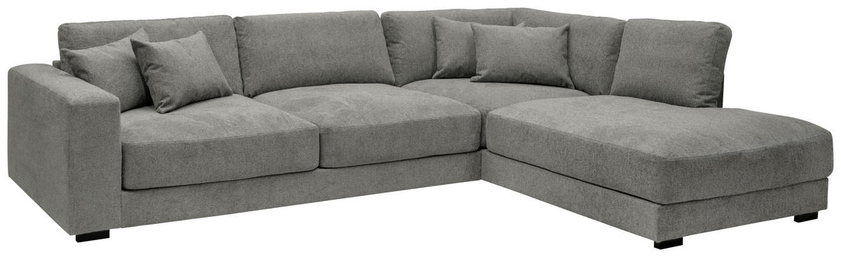 SOFFA i flatväv grågrön  - grågrön/wengefärgad, Klassisk, metall/trä (311/85/108/220cm) - Hom`in