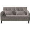 SCHLAFSOFA Cord Cappuccino  - Schwarz/Cappuccino, Design, Textil/Metall (170/88/110cm) - Novel