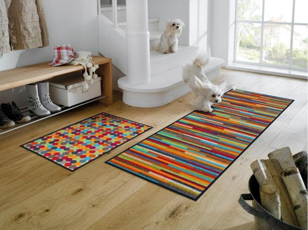 DVEŘNÍ ROHOŽKA, 75/120 cm - vícebarevná, Konvenční, textil/plast (75/120cm) - wash+dry