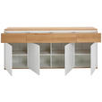 SIDEBOARD in 190/80/40 cm - Eichefarben/Weiß, KONVENTIONELL, Holz/Holzwerkstoff (190/80/40cm) - Novel