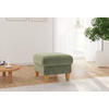 HOCKER Flachgewebe Hellgrün  - Eichefarben/Hellgrün, KONVENTIONELL, Holz/Textil (58/47/58cm) - Sit & More