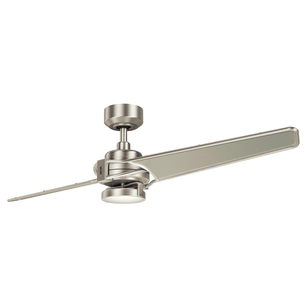 DECKENVENTILATOR Elstead Xety 142/35 cm   - Champagner/Nickelfarben, Design, Kunststoff/Metall (142/35cm) - Elstead Lighting
