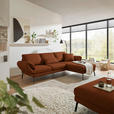 ECKSOFA  in Flachgewebe Kupferfarben  255-365/175-224 cm  - Schwarz/Kupferfarben, Design, Textil/Metall (255-365/175-224cm) - Dieter Knoll