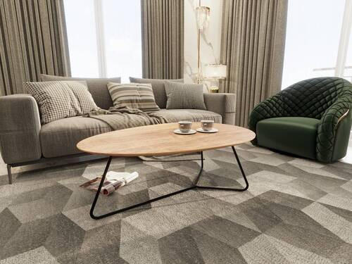 COUCHTISCH in Holz, Metall 110/75/40 cm  - Wildeiche/Schwarz, Trend, Holz/Metall (110/75/40cm) - Boxxx
