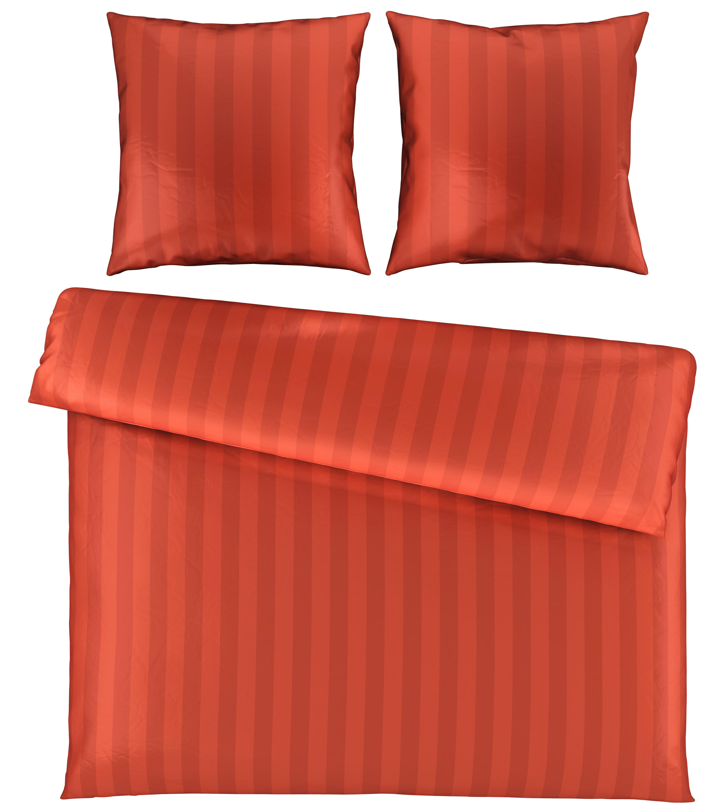 BETTWÄSCHE Dobby Satin 200/200 cm  - Rotbraun, KONVENTIONELL, Textil (200/200cm) - Novel